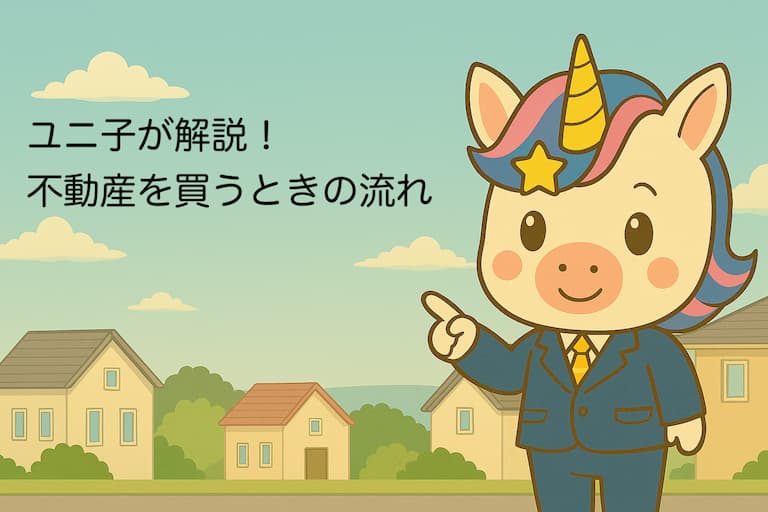 ユニ子が解説！不動産を買うときの流れ