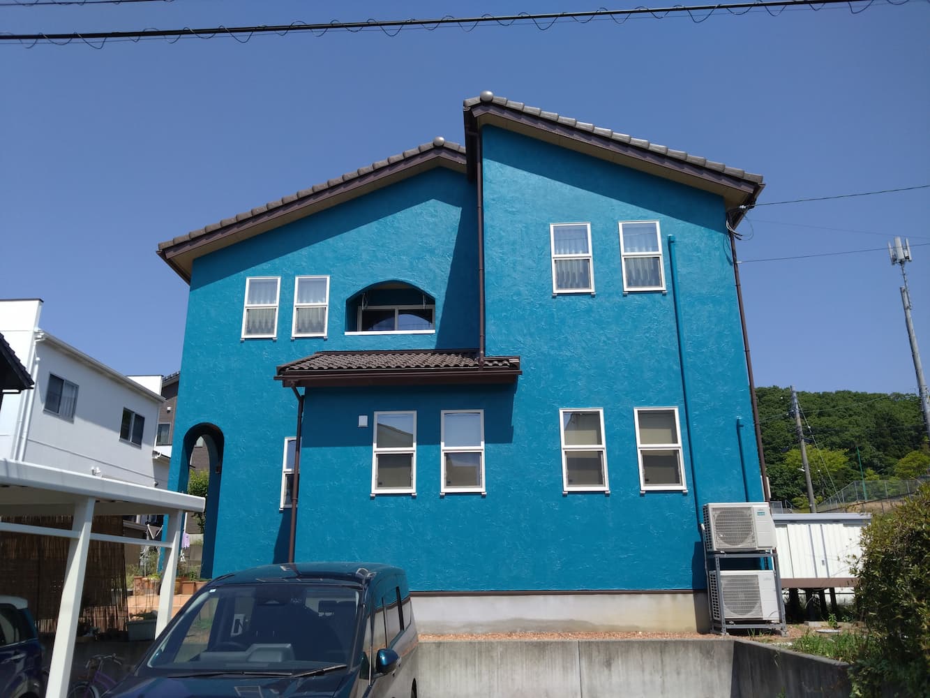 能美市和光台で外壁塗装工事を行いました